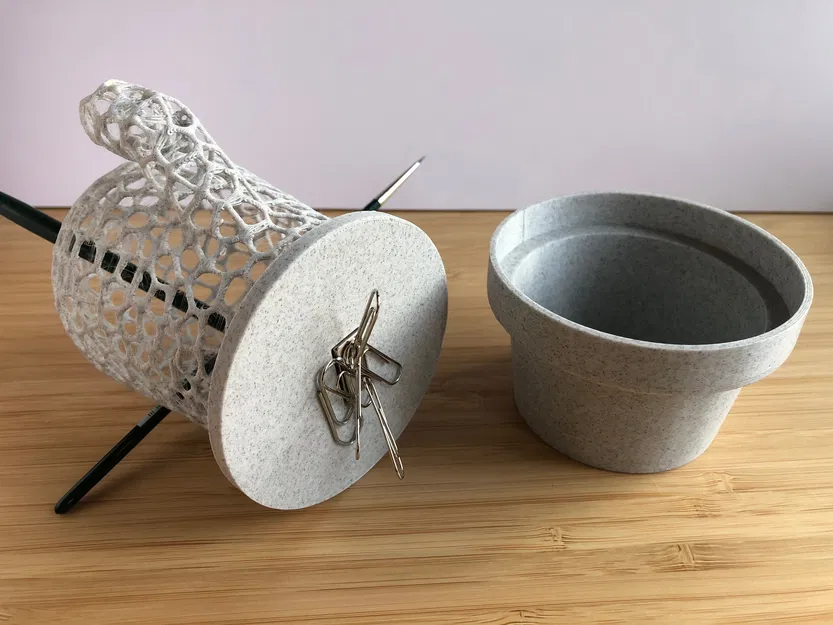 Hộp Cắm Bút Xương Rồng Voronoi - Image 3