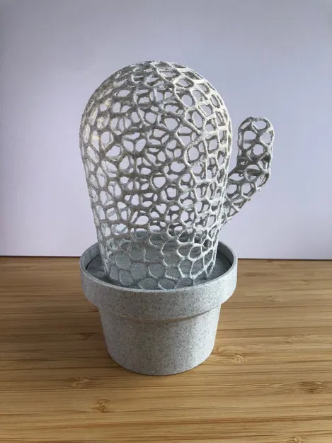 Hộp Cắm Bút Xương Rồng Voronoi - Image 5