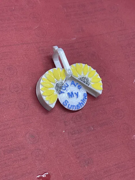 Charm Dây Chuyền "You Are My Sunshine" (Hoa Hướng Dương Có Lời Chúc) - Image 2