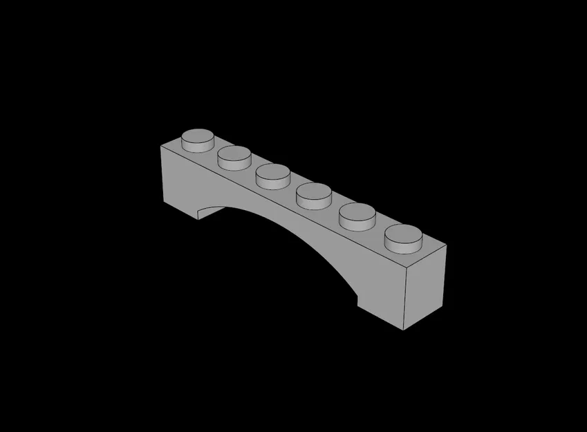Vòm Lego Tương Thích (92950.dat) Cao 1 x 6 - Image 1