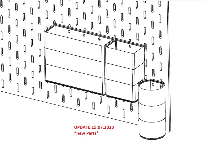 Hệ Thống Lưu Trữ Module Cho Ikea Skadis - Image 10