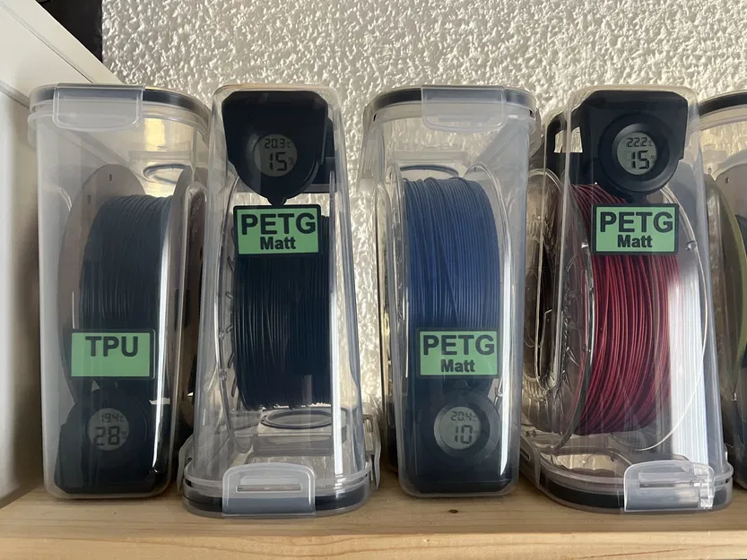 Giá đỡ Cuộn và Hạt hút ẩm kèm Nhãn Filament - Hộp Ngũ Cốc - Hộp Chống Ẩm - Image 1