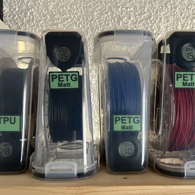 Giá đỡ Cuộn và Hạt hút ẩm kèm Nhãn Filament - Hộp Ngũ Cốc - Hộp Chống Ẩm