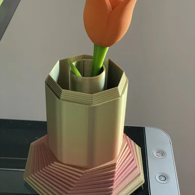 Chậu hoa trừu tượng hiện đại