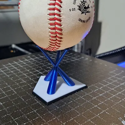 Chân đế trưng bày bóng chày 3 gậy trên đĩa nhà