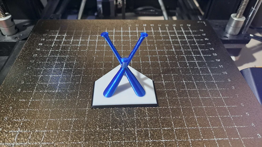 Chân đế trưng bày bóng chày 3 gậy trên đĩa nhà - Image 2