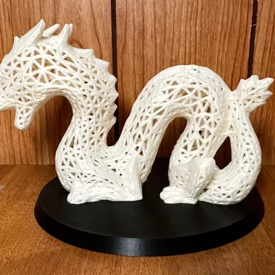 Rồng Trung Hoa Phong Cách Voronoi