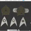 Huy Hiệu Star Trek Delta (phiên bản Star Trek) - Thumbnail 2