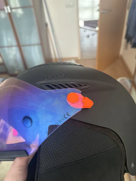 Phần nối Mở Rộng Kính Chắn cho Mũ Bảo Hiểm Uvex - Image 1