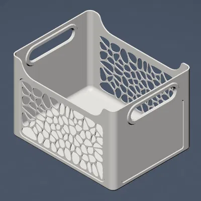 Thùng Lưu Trữ Họa Tiết Voronoi