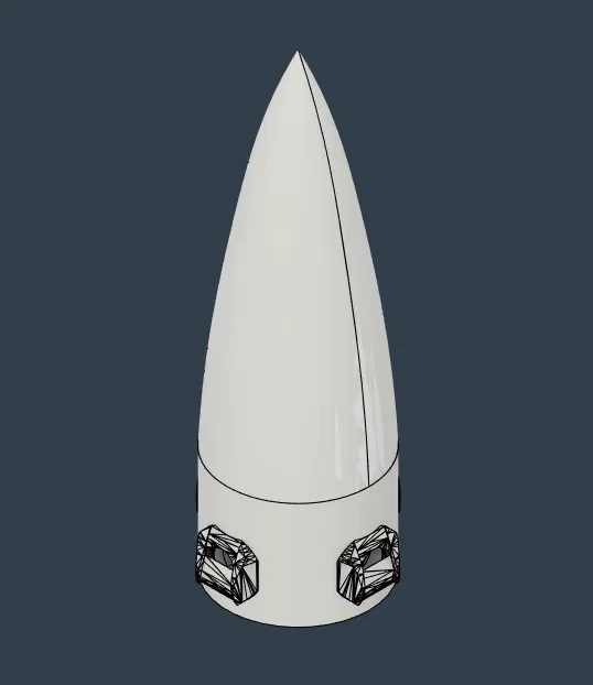 Chóp Tên Lửa Mô Hình Có Còi - Image 1