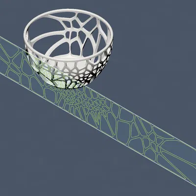 Tô Voronoi chỉ sử dụng voronoi sketch