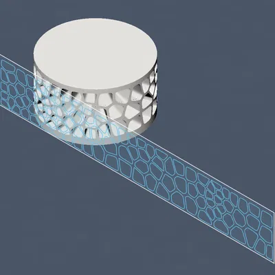 Tô Voronoi chỉ sử dụng voronoi sketch