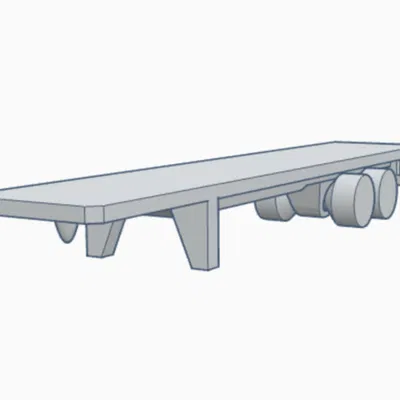 Xe Moóc Sàn Phẳng Mini 48 Foot