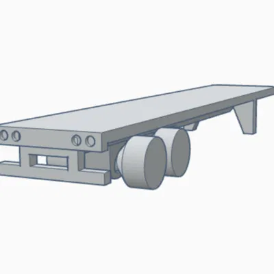 Xe Moóc Sàn Phẳng Mini 48 Foot