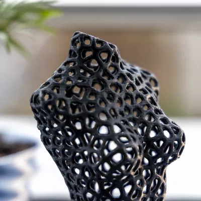 Tượng Nghệ Thuật Thân Hình Phụ Nữ Phong Cách Voronoi