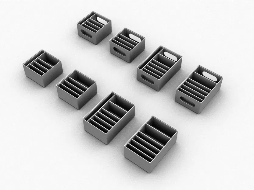 [gridfinity] Hộp đựng gói bột làm bếp (65mm đến 78mm rộng) - Image 2