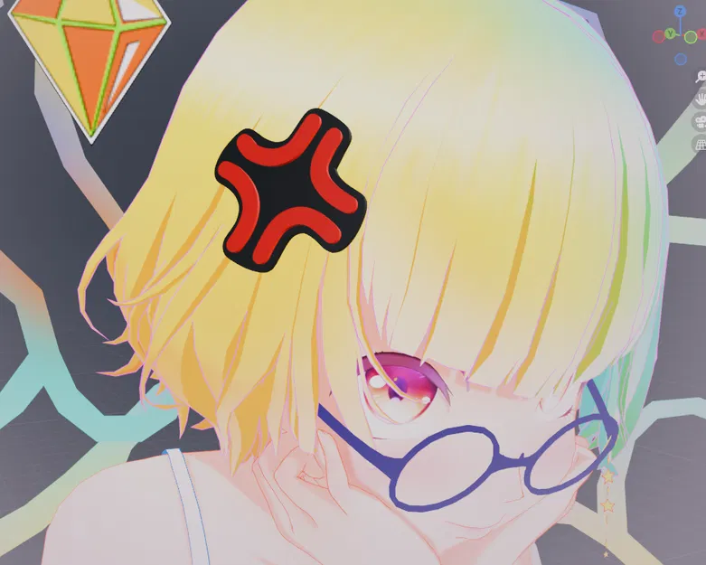 Kẹp Tóc "Anime Tức Giận" - Image 1