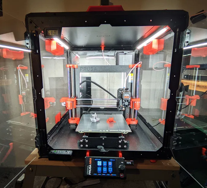 Pát kẹp đèn LED cho Prusa Enclosure gốc - Image 1