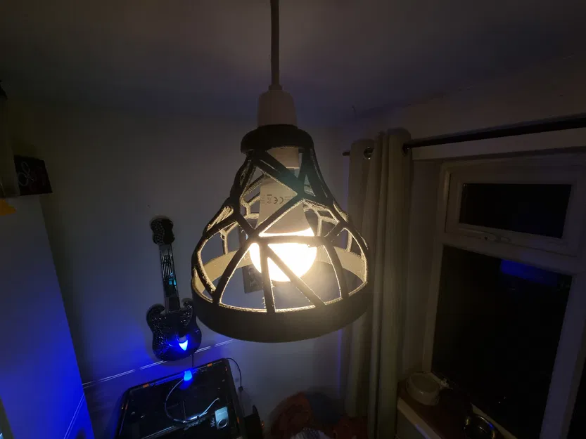 Chao Đèn Trang Trí Họa Tiết Voronoi - Image 2