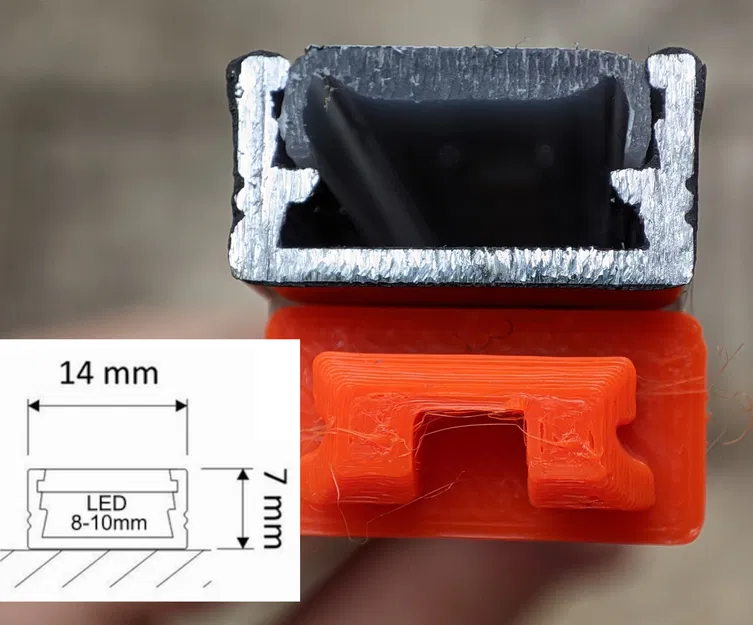 Pát kẹp đèn LED cho Prusa Enclosure gốc - Image 8