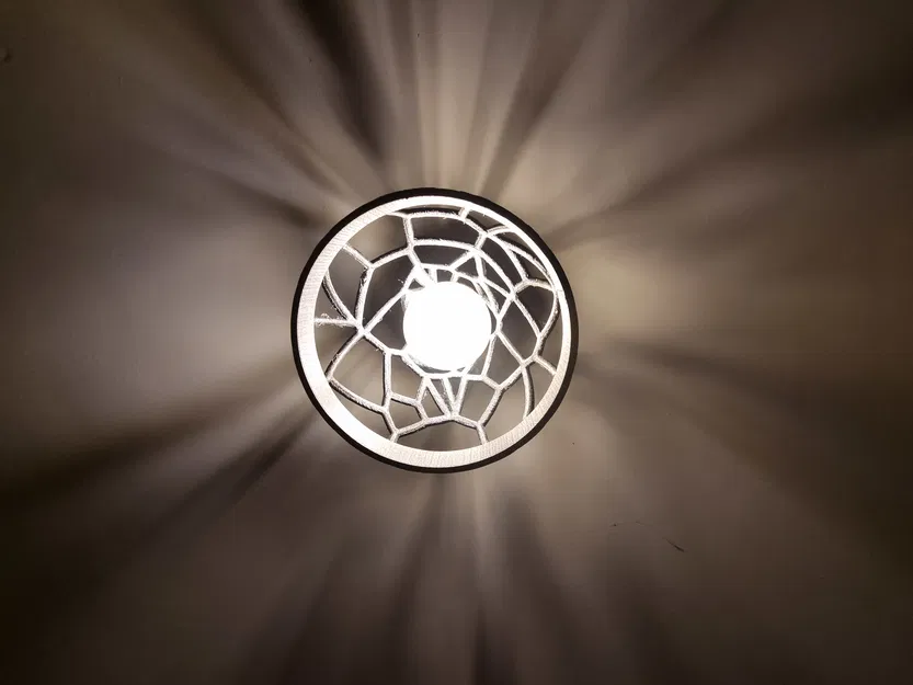 Chao Đèn Trang Trí Họa Tiết Voronoi - Image 3