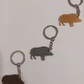 Móc khóa hình con heo rừng / breloczek dzik - Thumbnail 1