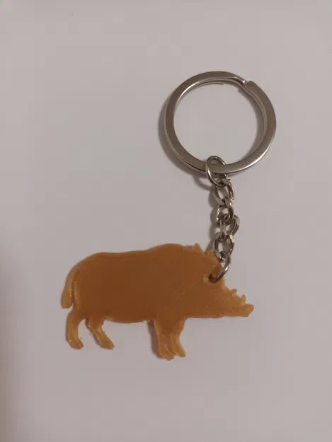 Móc khóa hình con heo rừng / breloczek dzik - Image 2