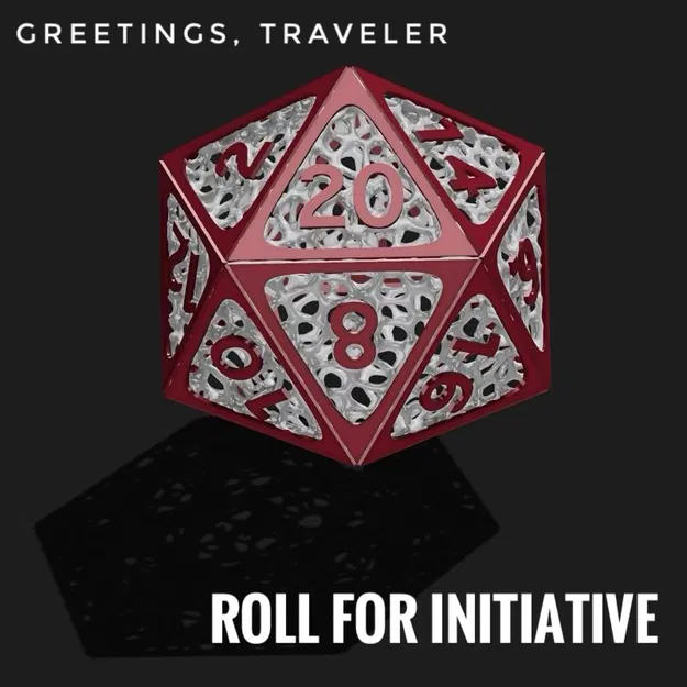 Xúc xắc D20 theo kiểu Voronoi - Image 1