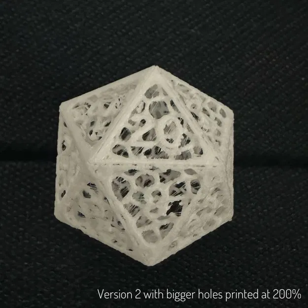 Xúc xắc D20 theo kiểu Voronoi - Image 2