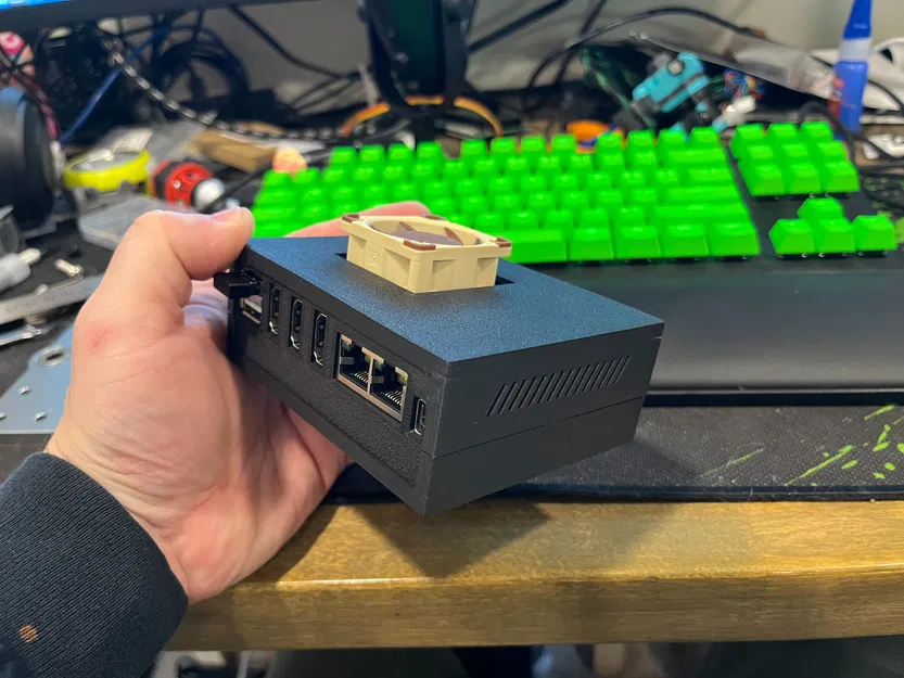 Vỏ Case Orange Pi 5 Plus Tích Hợp Quạt Noctua 40mm - Image 1