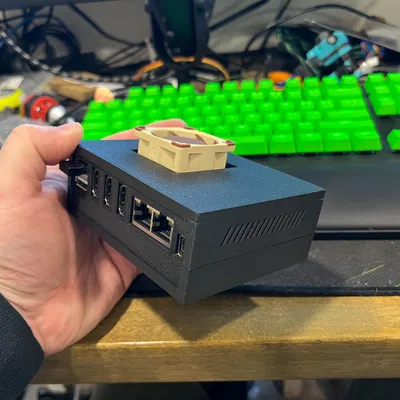 Vỏ Case Orange Pi 5 Plus Tích Hợp Quạt Noctua 40mm