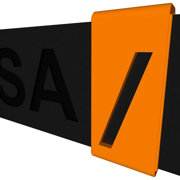 MK3-MK4 Tấm đánh số khung "/" (Dấu gạch chéo) - Image 2