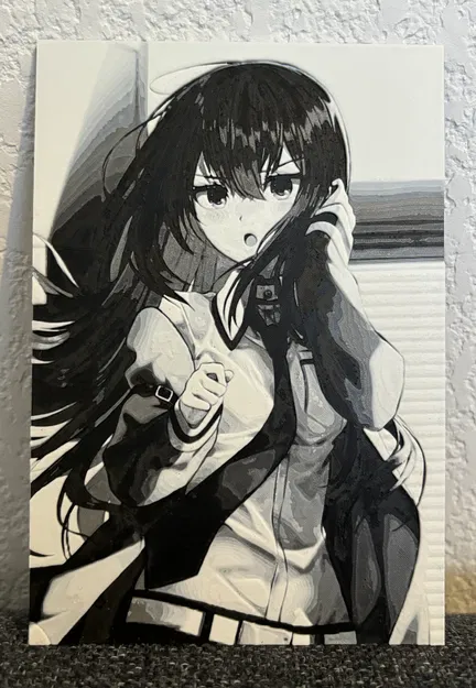 Kurisu Makise (HueForge) - Mô hình in 3D - Image 1