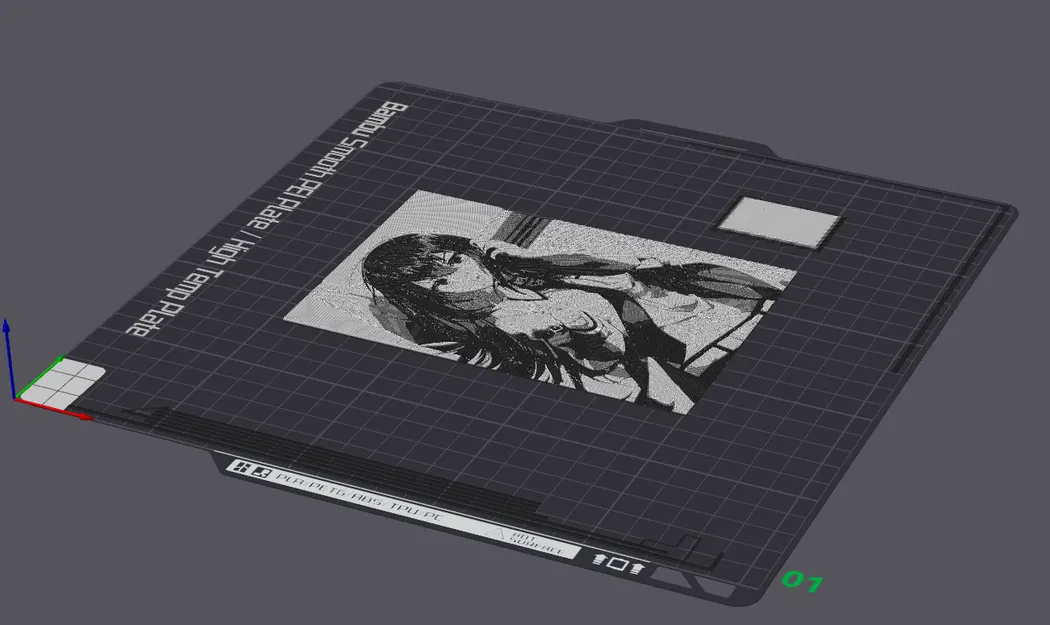 Kurisu Makise (HueForge) - Mô hình in 3D - Image 3