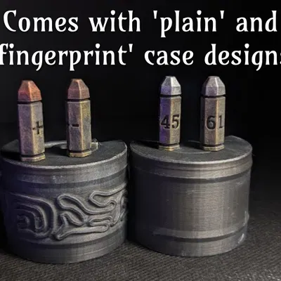 Hộp Đựng Xúc Xắc "Bullet Roller" D6 và Vỏ Xoay