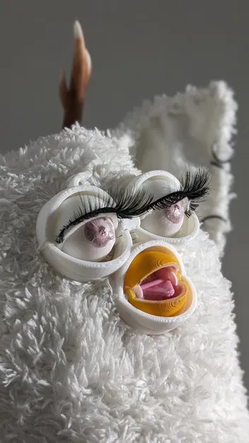 Mặt Nạ Furby Khớp Nối - Vegan - Dễ In - Image 1