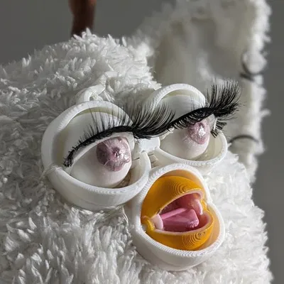 Mặt Nạ Furby Khớp Nối - Vegan - Dễ In