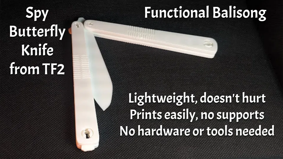 Dao Bướm TF2 Hoạt Động Được - Mô Hình 3D - Image 1