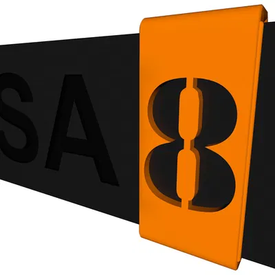 Biển số Khung MK3-MK4 số 8