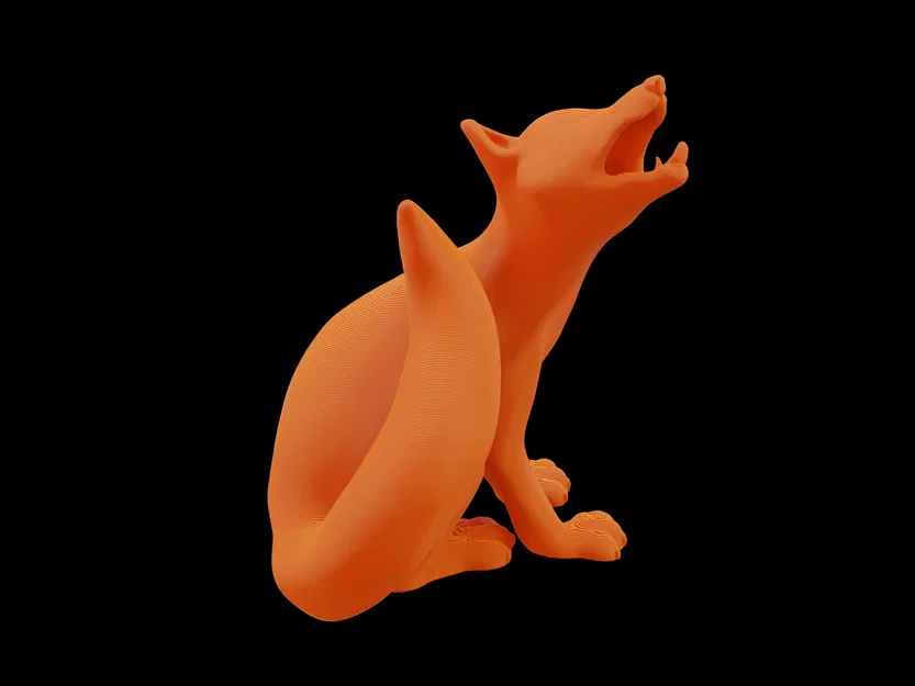 Tượng Cáo Ngáp Dễ Thương - Image 2