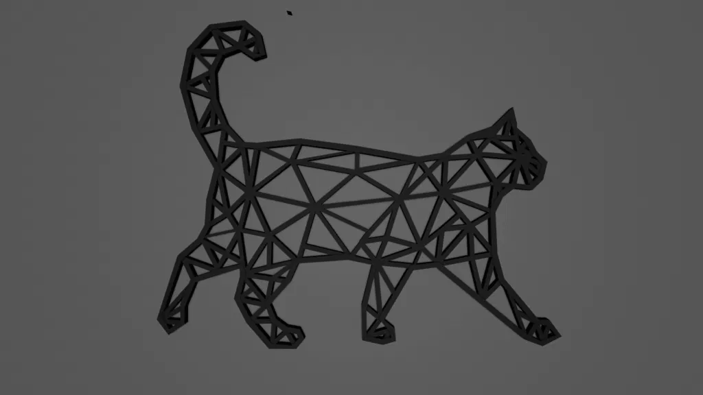 Trang trí mèo "Low Poly" - Image 3