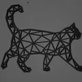 Trang trí mèo "Low Poly" - Thumbnail 3