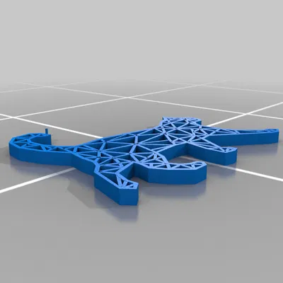 Trang trí mèo "Low Poly"