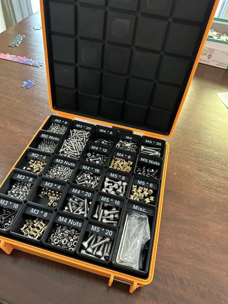 Hộp Đựng Ốc Vít Metric Siêu Bền (+ Nhãn In Được) - Image 1