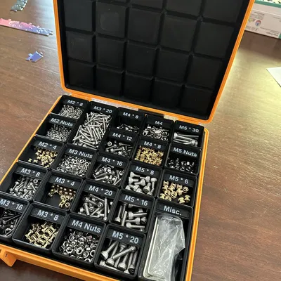 Hộp Đựng Ốc Vít Metric Siêu Bền (+ Nhãn In Được)