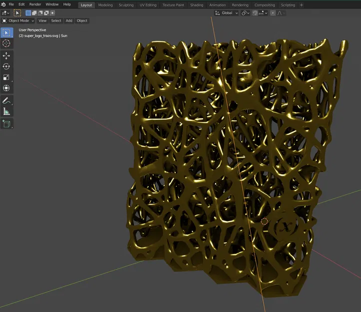 Ống Cắm Bút Hình Lục Giác Voronoi - Image 3