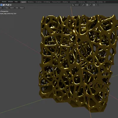 Ống Cắm Bút Hình Lục Giác Voronoi