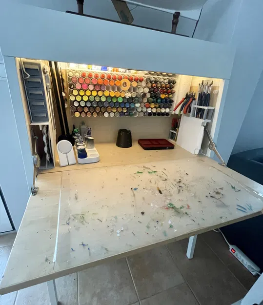 Giá đỡ sơn dạng chai nhỏ giọt treo tường - Image 8