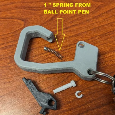 Móc Khóa Carabiner Mini Có Lò Xo